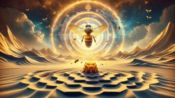 Bee Flight and Honeycomb Shape Explained by Vibration and Frequency